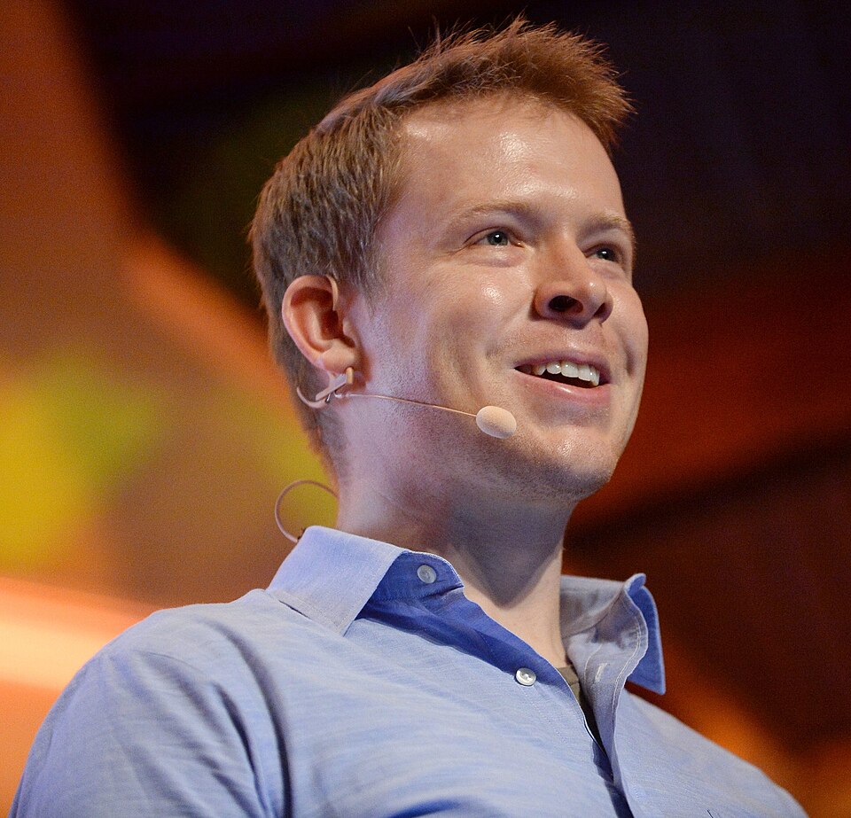 Wes McKinney speaking on the Data Stage at Web Summit in Dublin in 2015.
