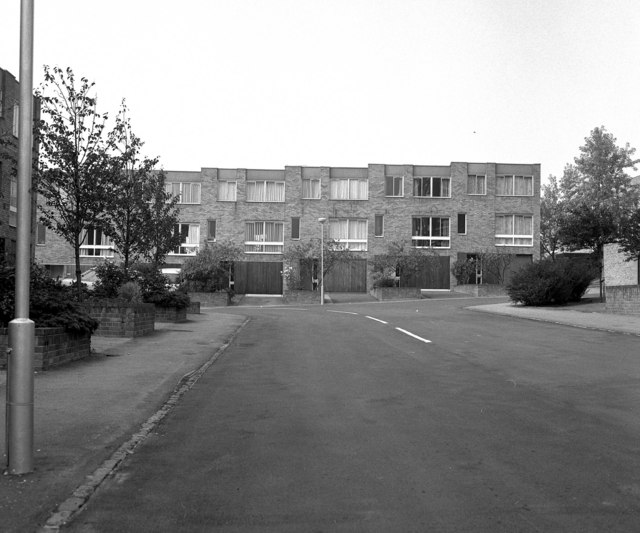 1979 年 9 月拍摄的克罗伊登 Park Hill Estate 新建住宅照片。