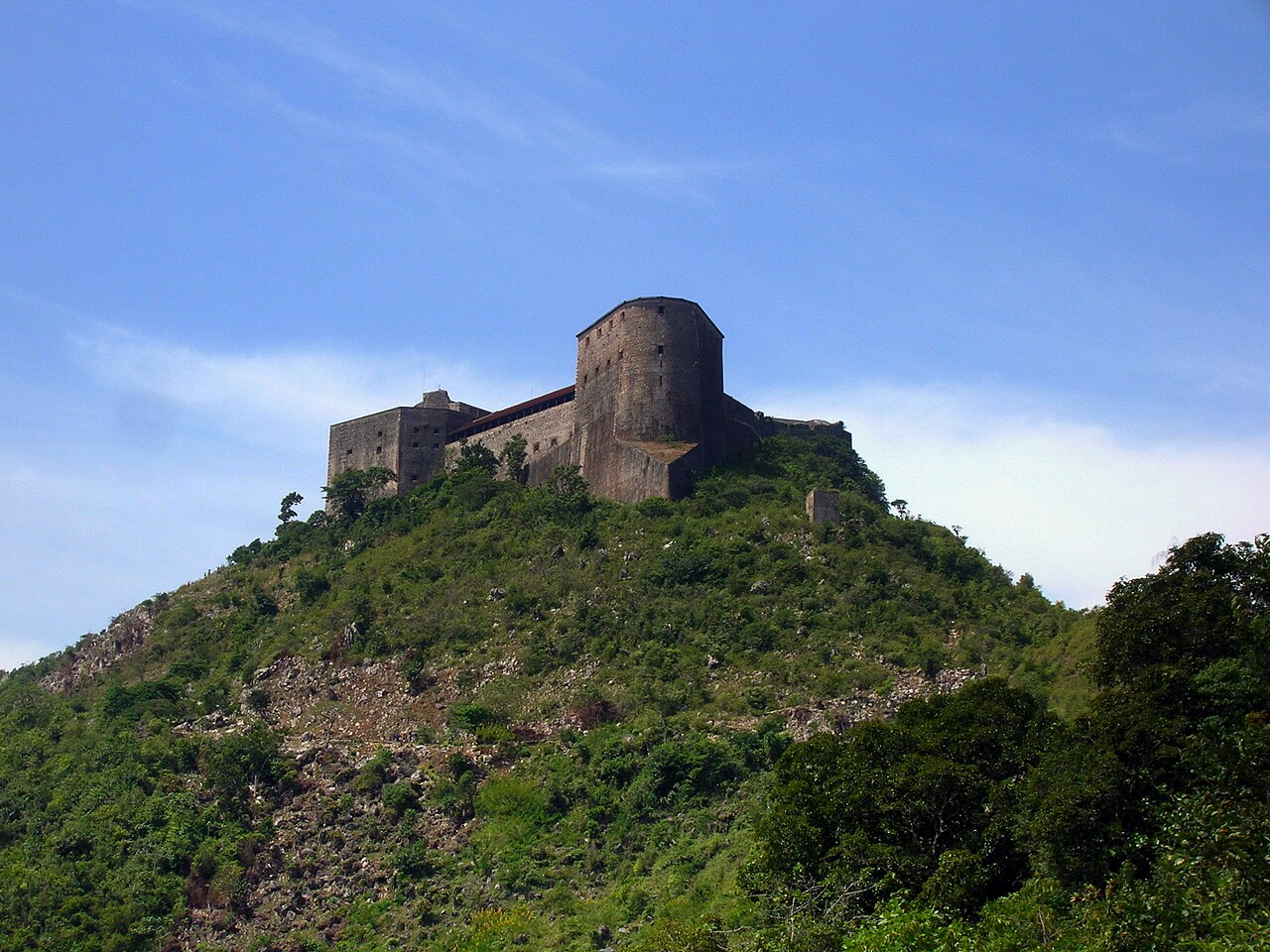 Photograph of Citadelle Laferriere, the mountain fortress near Milot in northern Haiti.