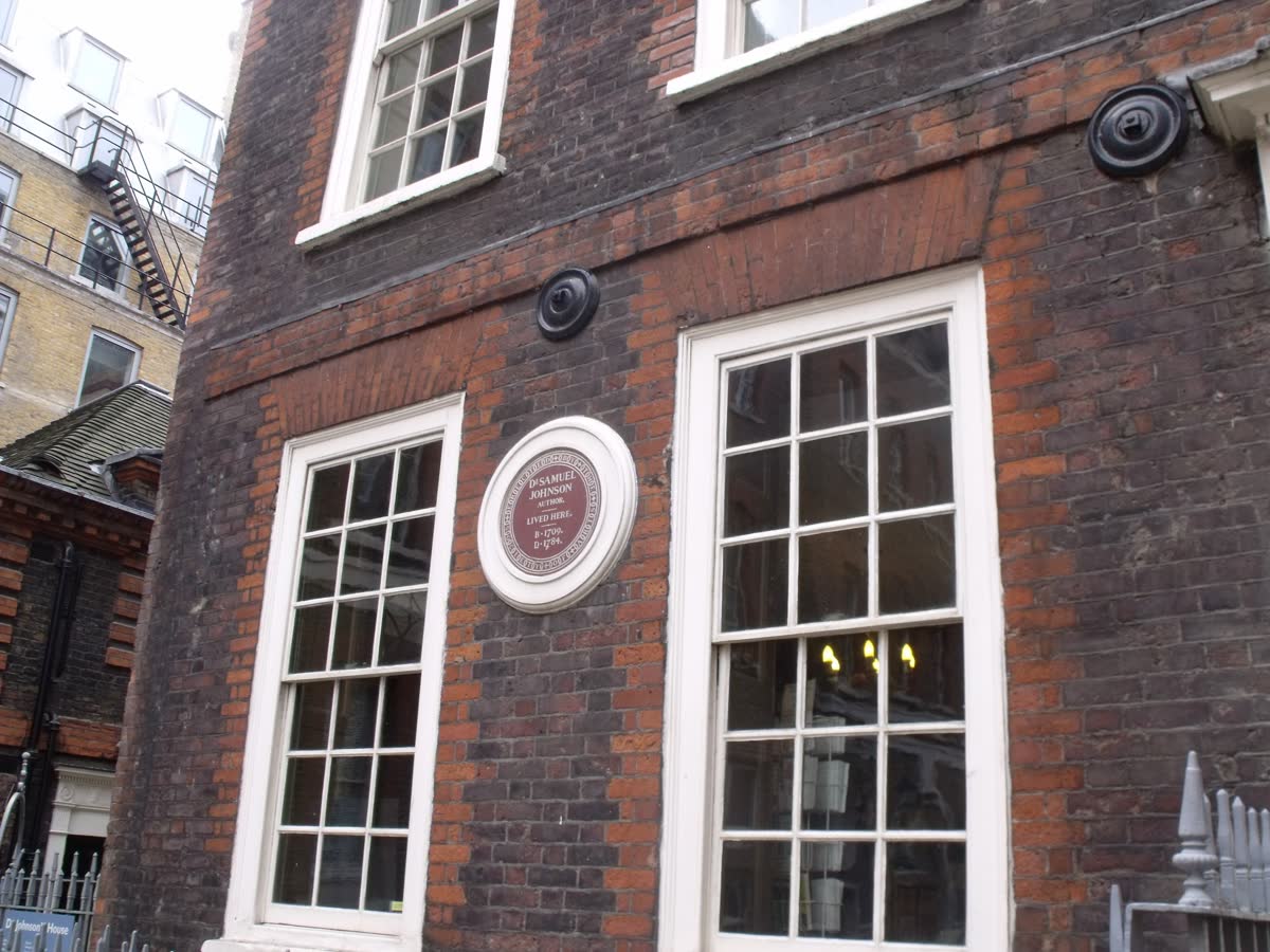 Photograph of Dr Johnson's House at 17 Gough Square in the City of London.