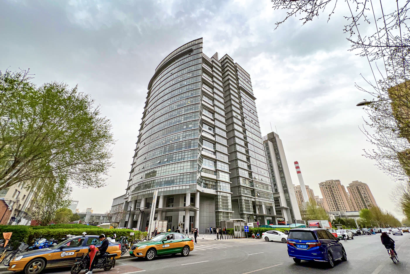 Street-level photograph of In-Do Mansion in Beijing, identified on Wikimedia Commons as a former ByteDance headquarters.
